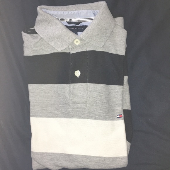 Tommy Hilfiger Stripped Polo - Picture 1 of 3